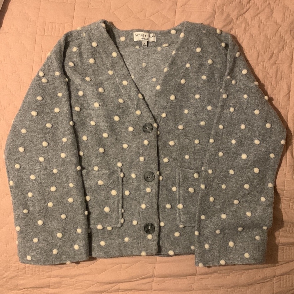 Texture & Thread Boxy Bobble Cardigan - image 6